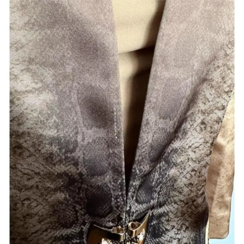 NWT Satin Skirt‎ Suit 3Pc Set Blazer/Top/Skirt Formal Lined Long Sleeves